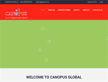 Tablet Screenshot of canopusglobal.com